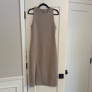Sleeveless Taupe Dress
